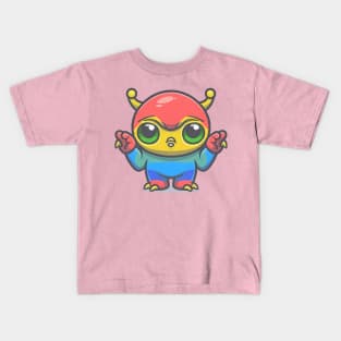 Galactic Gestures - The Non-Verbal Novice Kids T-Shirt
